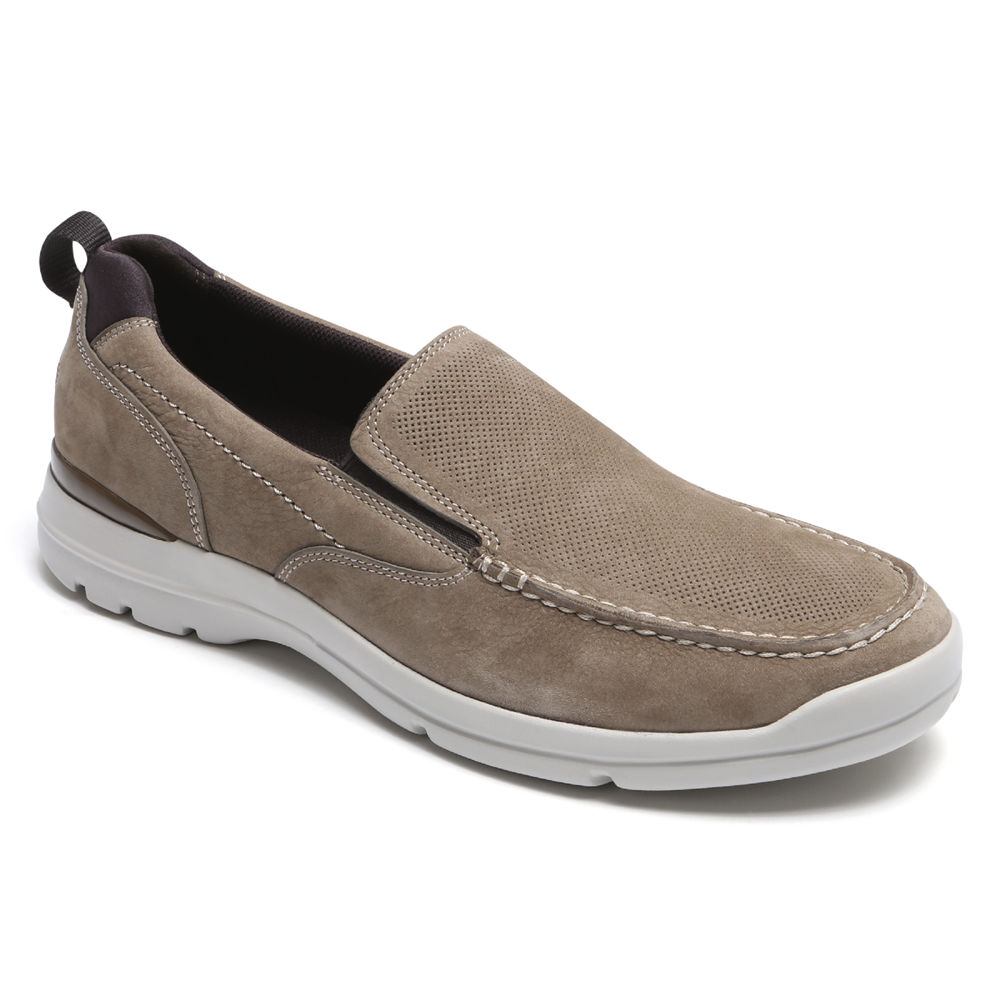 Rockport Mens Slip-On Grey - City Edge - UK 402-OKIFYE